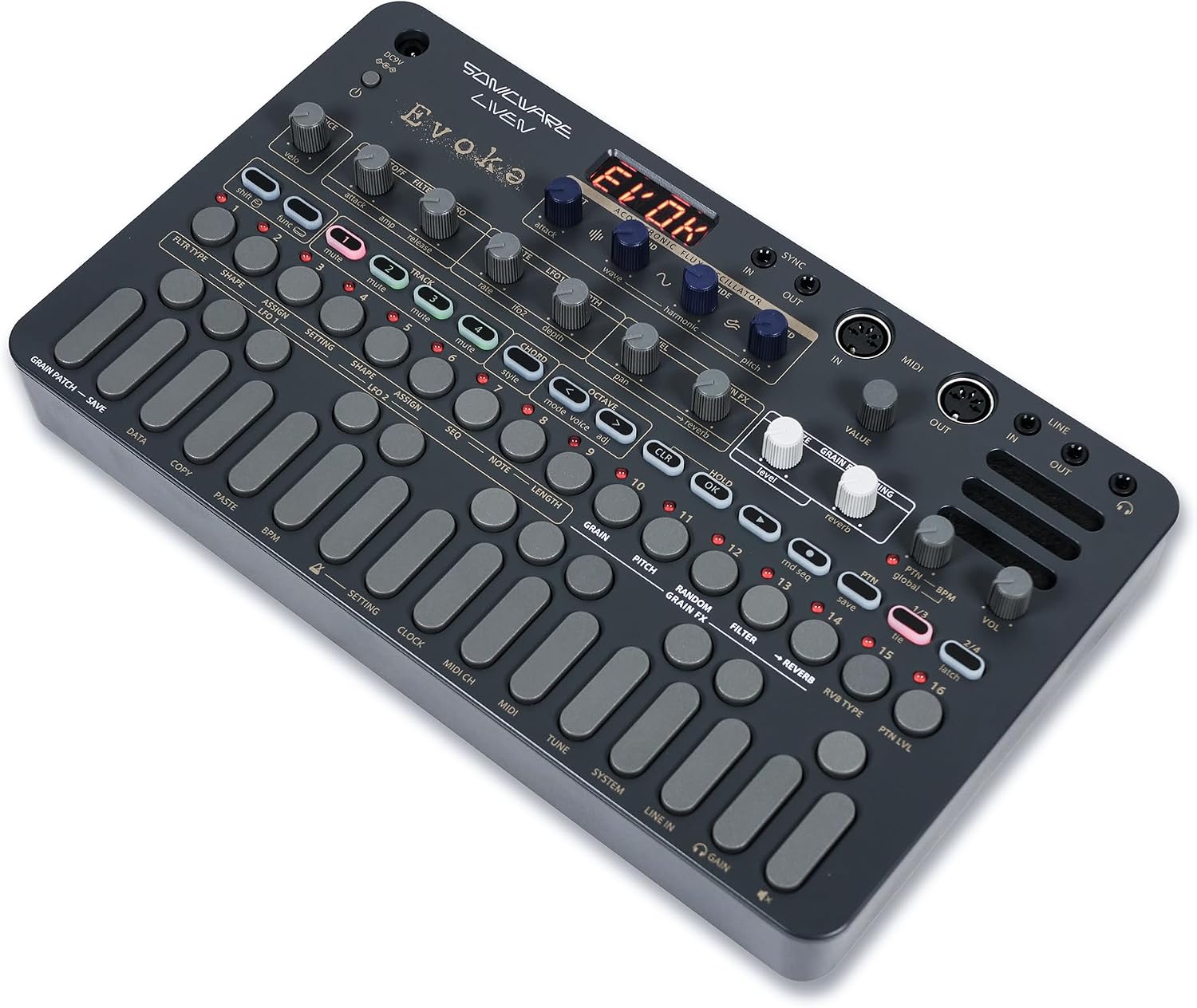 Sonicware Liven Evoke [Acoustronic Synthesizer with Granular Effect] – Portable Synthesizer for Cinematic Ambient and Post-Classical Music Production